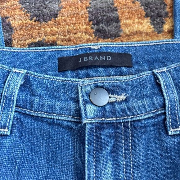 J Brand Jules Rhinestone Tuxedo Stripe Straight Leg Jeans in Urbanite Sz 26 - Picture 4 of 6